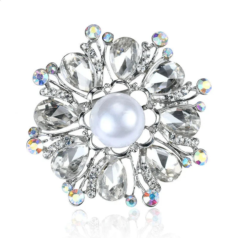 y and elegant ordinary size colored crystal brooch rhinestone pearl mens womens clothing accessories jewelry 250410