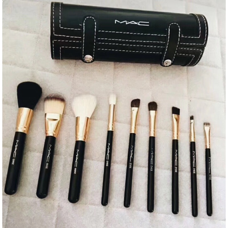 New Brands M MC Barrel packaging makeup brushes kit MAKEUP brands 9 pcs brush with mirror vs mermaid