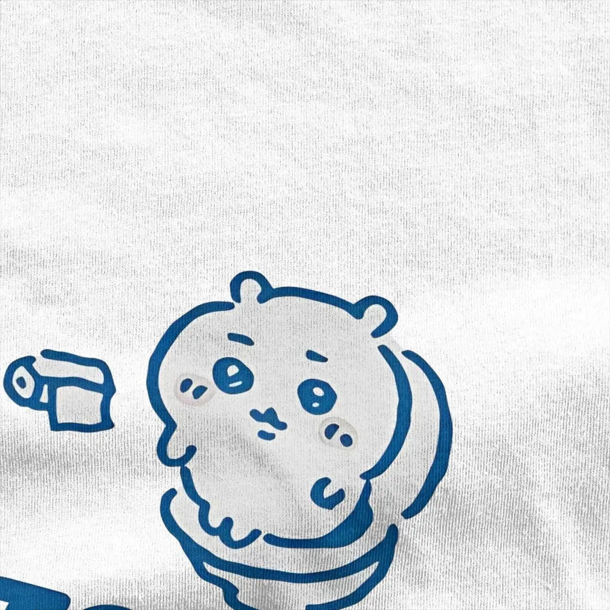 Chiikawa Toilet Time Tshirt Mens Aesthetic Pure Cotton Summer Comfortable Customized Oversized Top 250407