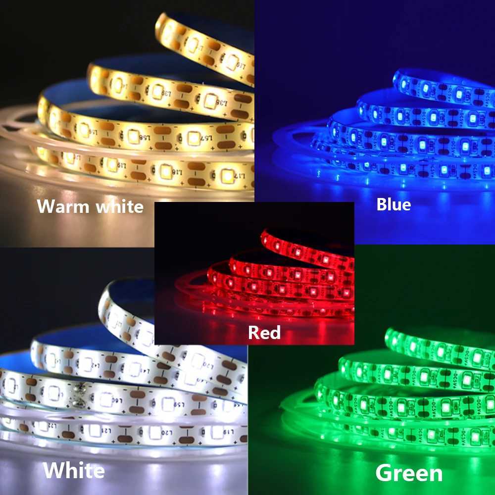 5V USB LED Strip Light 2835 Dimmable Touch Switch 60Led Backlight TV Flexible Tape Under Cabinet Light Night Lamp Warm White Red W251112