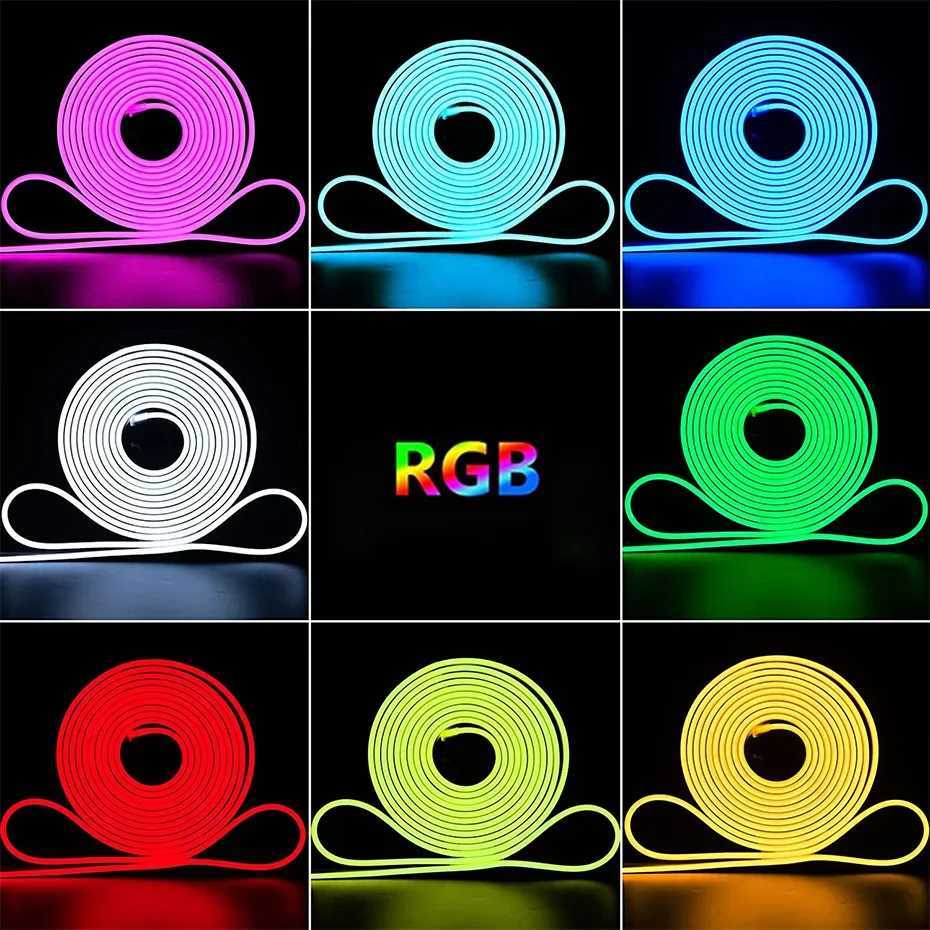 Tuya Smart WiFi RGB LED Neon Light Strip12V 120Leds/m Flexible Tape Bluetooth/ Remote Control Waterproof Lamp Decor for Room W251112
