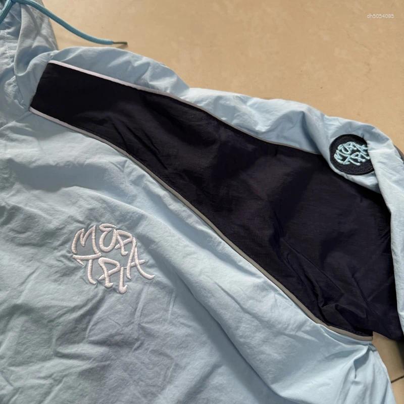 Men's Trench Coats Men Women Outdoor Casual Windbreaker Windproof Sweatshirt High Street Breathable Mesh Coat