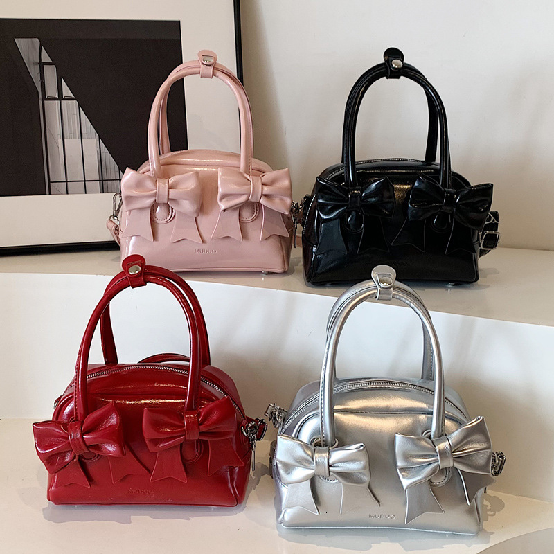 2025S Designer Women S Bag Korean Version Of Niche Ballet Style Shoulder Summer Bow Underarm Bag Simple And Versatile Crossbody Bowling Bag