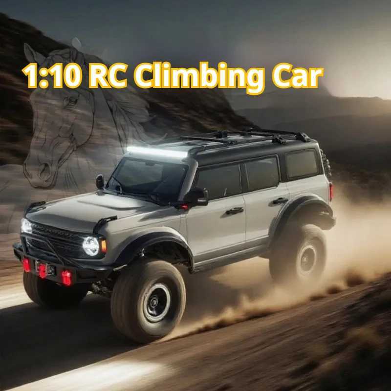Rc Crawler Wltoys 1/10 Bronco 104020 4X4 Off-Road RC Truck Climbing Car with Electric Winch 2.4G RTR Hobby Grade Toys Drift Car RTR Full Proportional Perfect Boys Gift