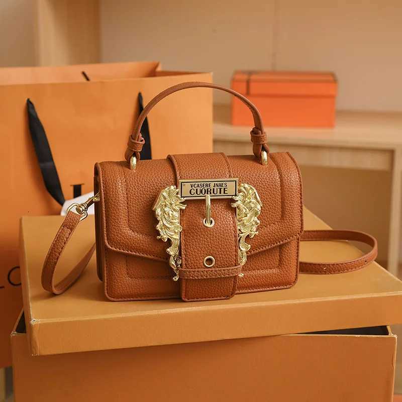 European Retro Small Square Bag - Luxury Textured Crossbody Shoulder Bag Fashion Minimalist Design Versatile Womens PurseW251112
