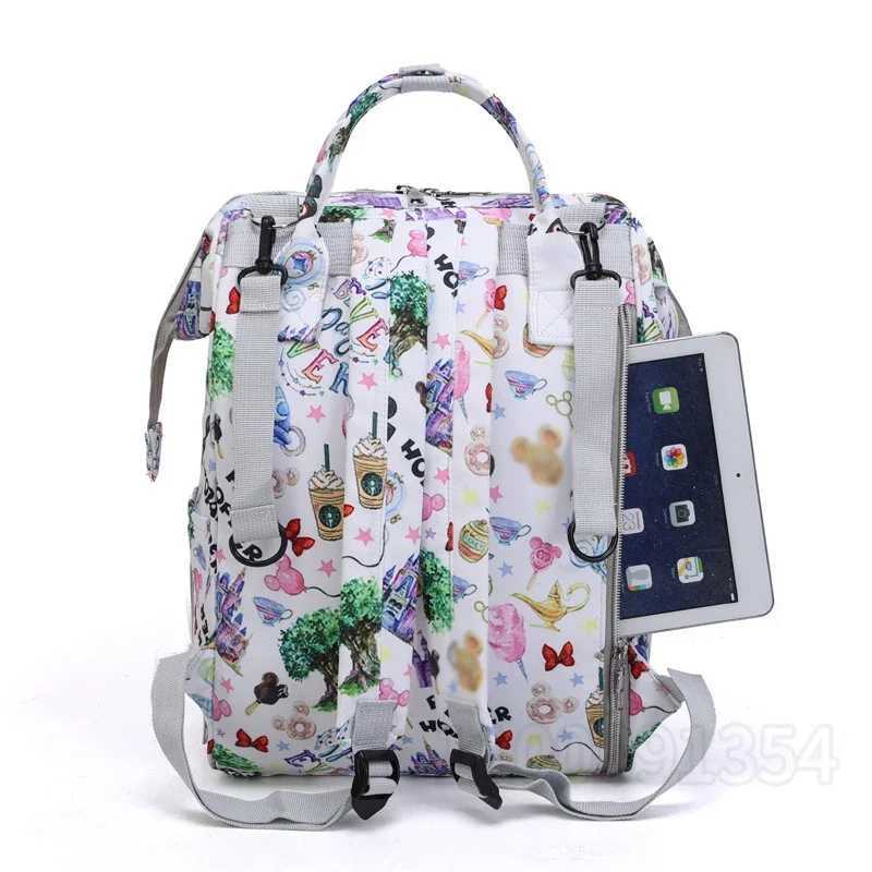 Disneys New Diaper Backpack Multi Functional Baby Bag Large Capacity Fashion Trend Travel Pregnant Womens Diaper BackpackXJ250412