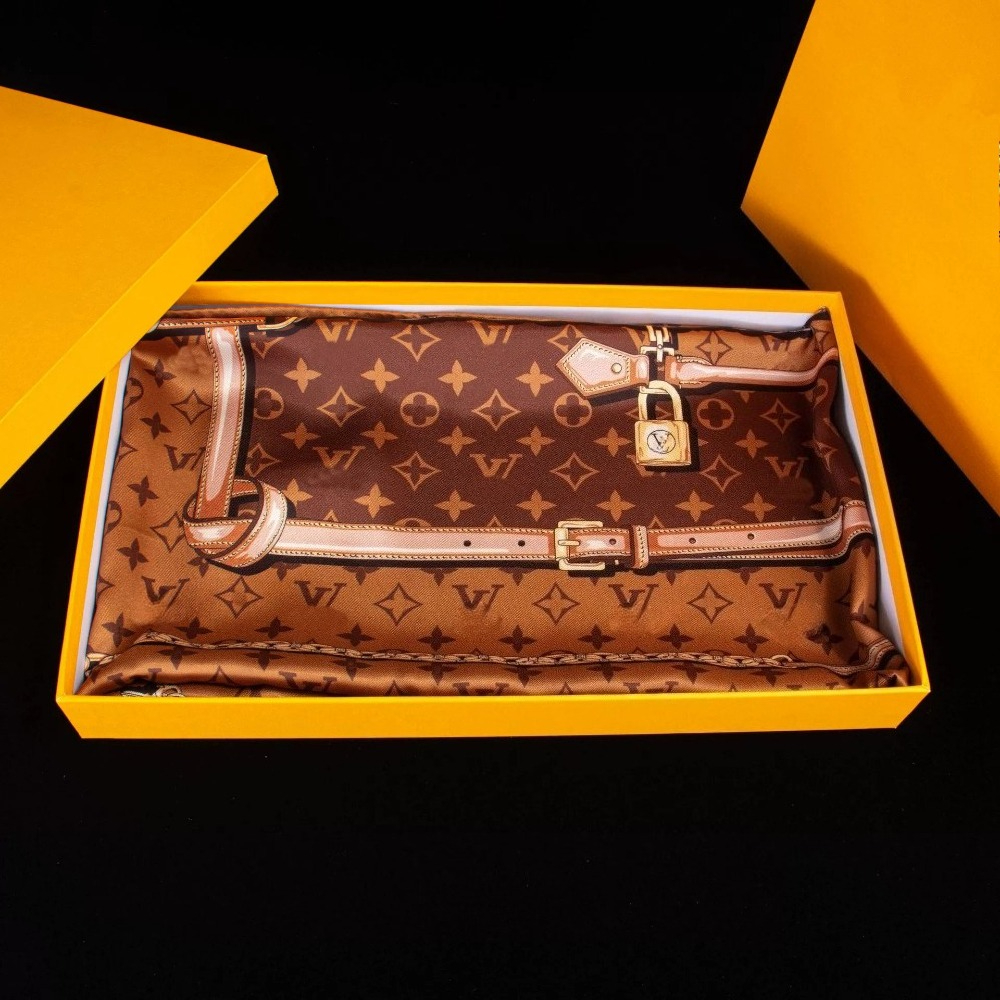 90X90cm Women Luxury Print Satin Silk Scarves Square Scarf Hijab Neckerchief Female Hair Ribbon Designer Headband Wrap Bandana