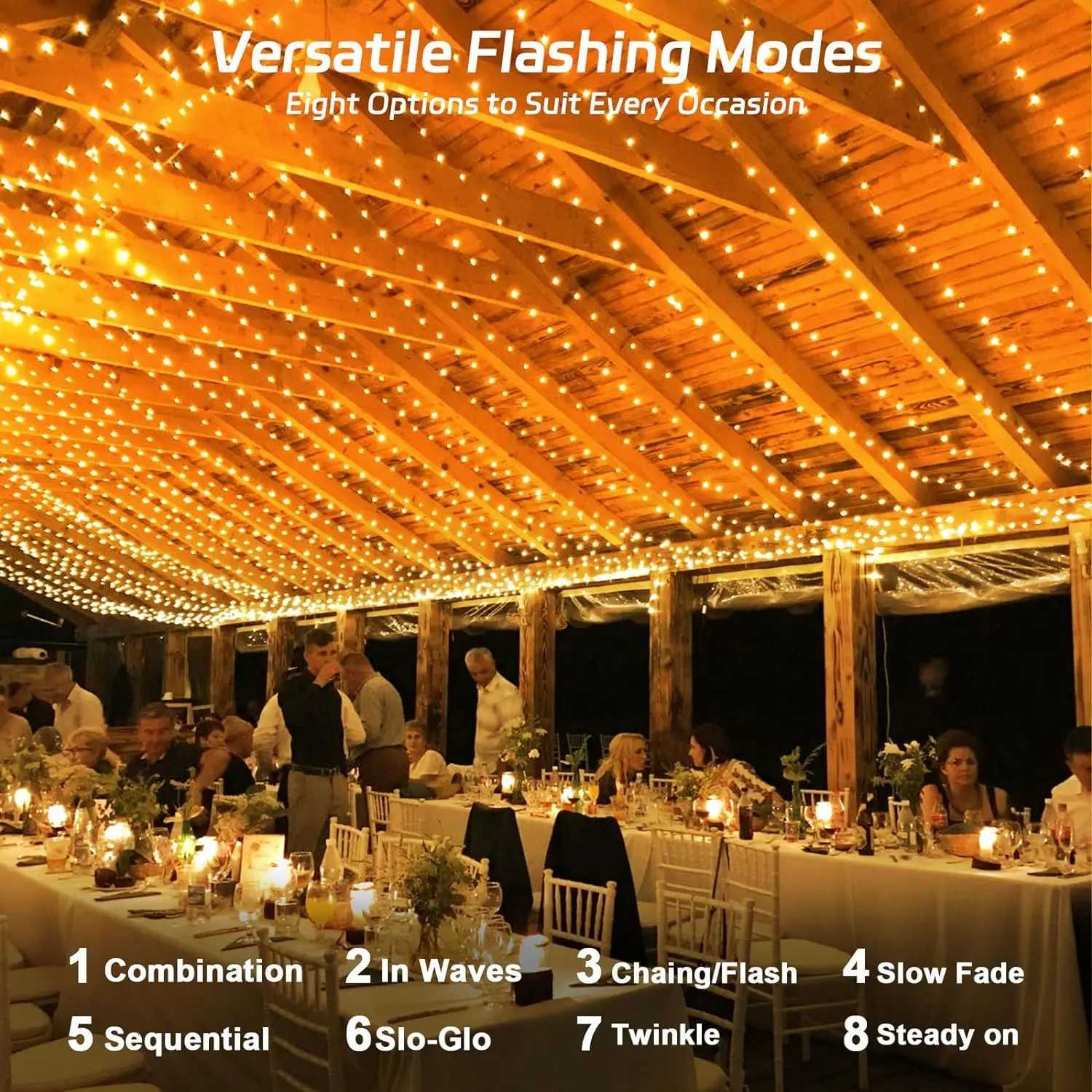 4Pack 400 LED Solar Light Outdoor Lamp String Lights For Holiday Christmas Party Waterproof Fairy Lights Garden Garland Copper M251113