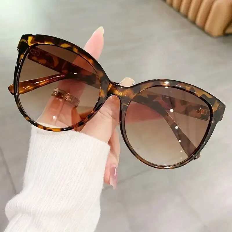 Cat Eye Sunglasses Outdoor Driving Sunshade Decoration Oversize Frame Glasses UV ProtectionC250412