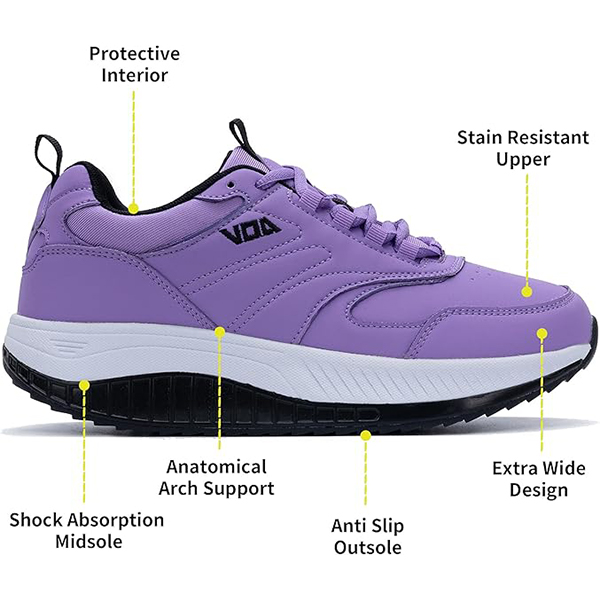 Designer Shoes High Quality Womens Walking Shoes with Arch Support Wide Plantar Fasciitis Sneakers Tennis for Foot Pain Relief