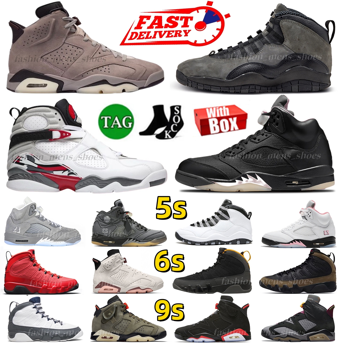 5s 6s 9s 10s Basketball Shoes 5 Particle Rose Anthracite 6 A Ma Maniere Built For This 8 Bugs Bunny White Black 10 steel shadow Man Sports Sneakers Trainers with box