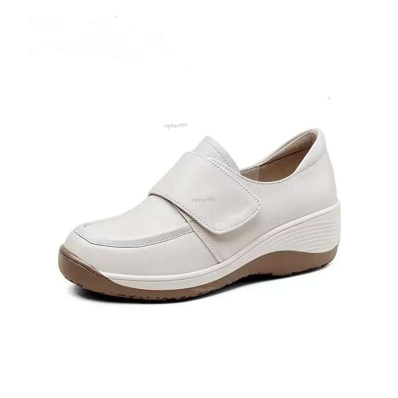 New Free Shipping Designer Shoes Designerspring And Genuine Leather Women's Thick Soled Shoes Sole Soft Surface Comfortable Casual Wear Resistant
