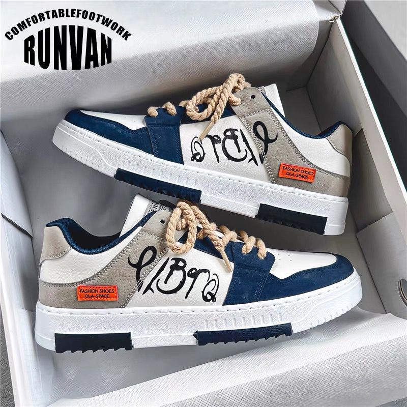 Free shipping casual shoes men's sports shoes trendy fashion flat shoes comfortable outdoor daily