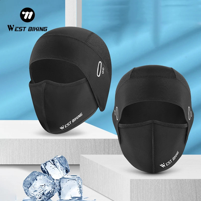 Western style bicycle hat summer cool Balaclava UV protection bicycle hiking scarf ice silk hat face cover sports bicycle helmet lining 250408