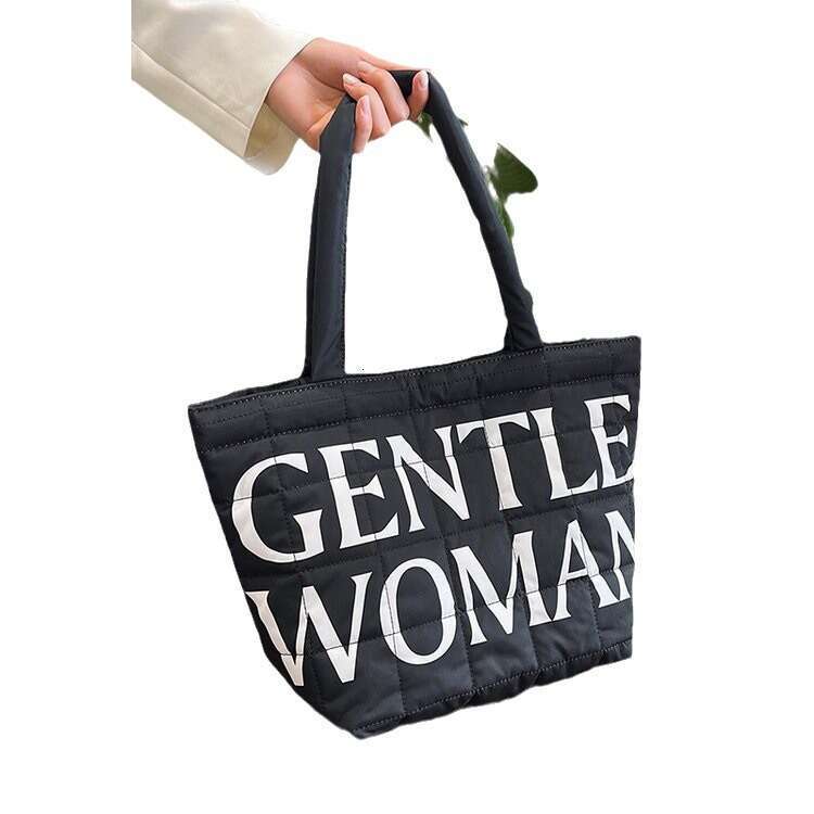 GW new cotton internet celebrity, commuting letter women's student bag, large capacity crossbody tote bag