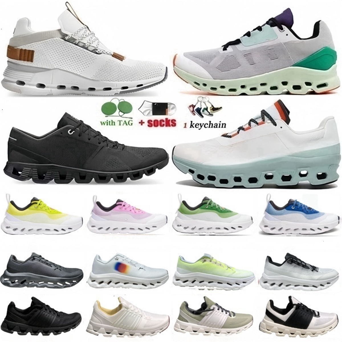 Ons Cloud Womens Mens Size 13 Men Shoes Trainer Men Women White Shoes Form Factory Direct Sales Breathable Pink White Pearl Shoe Iron Hay Black Outshoes Sport EUR 36-47