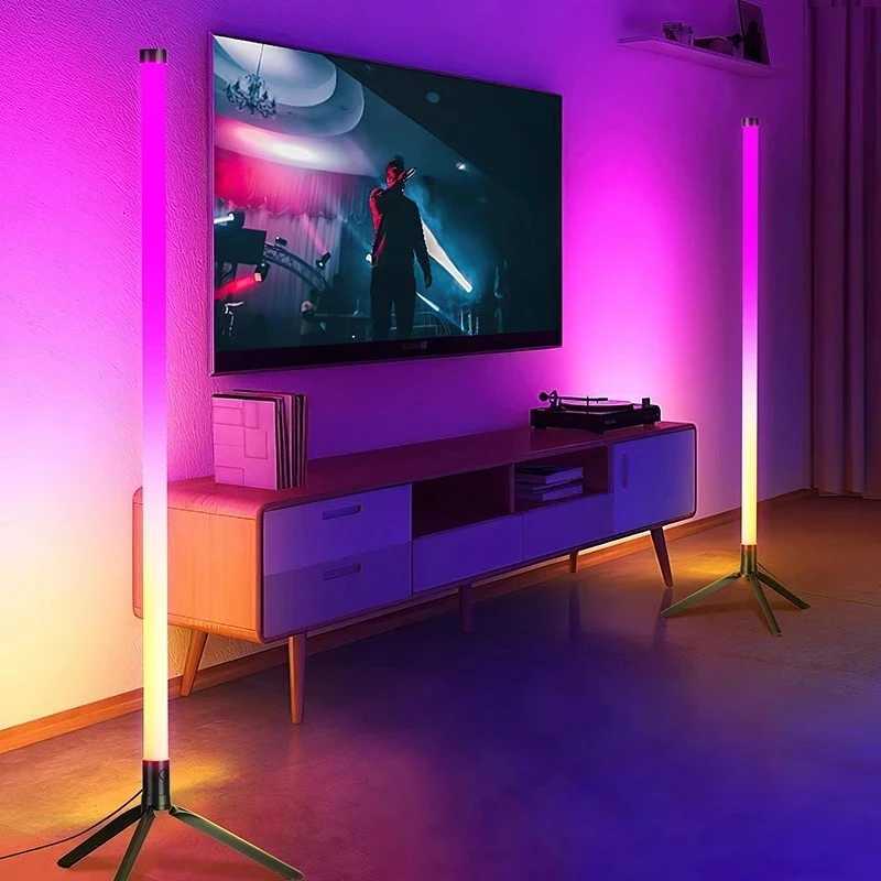 LED column floor lamp living room RGBWWCW used for room decoration USB power supply Nordic indoor atmosphere floor lamp W251112