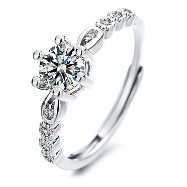 RTS Hop Jewelry Rings 925 Sterling Silver Gold Plated VVS Moissanite Ring Fine Jewelry Rings for Men Women