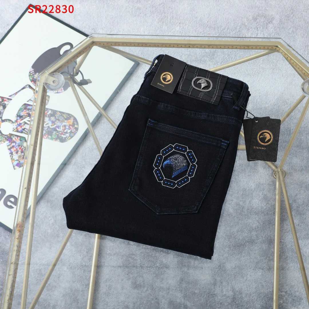 BLLIYOSS Jeans Men FW New comfortable casual elastic High-Quality size30-42 Straight long pants Quality Hardware Eagle Head M251113