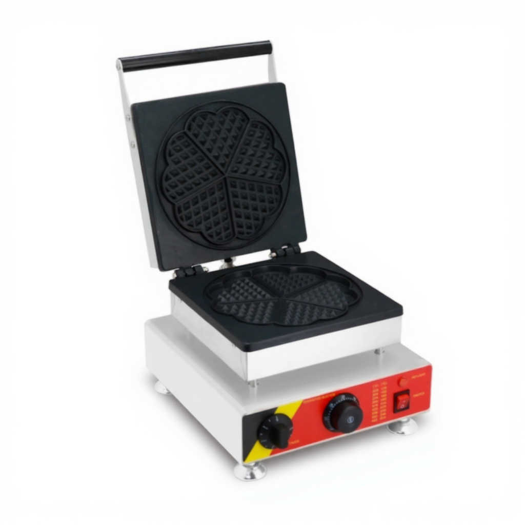 Commercial Use Electric Love Heart Shaped Waffle Maker 110v 220v Cartoon Waffle Heart Machine Iron Baker Making Pan