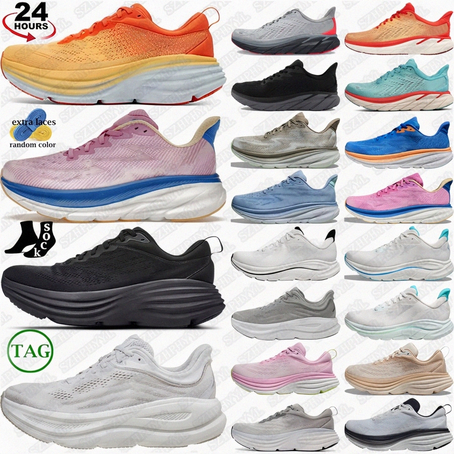 designer clifton 9 one running 10 shoes bondi 8 mens shoe women Triple Black White Olive womens Harbor Sand Sport men mist5PTH#