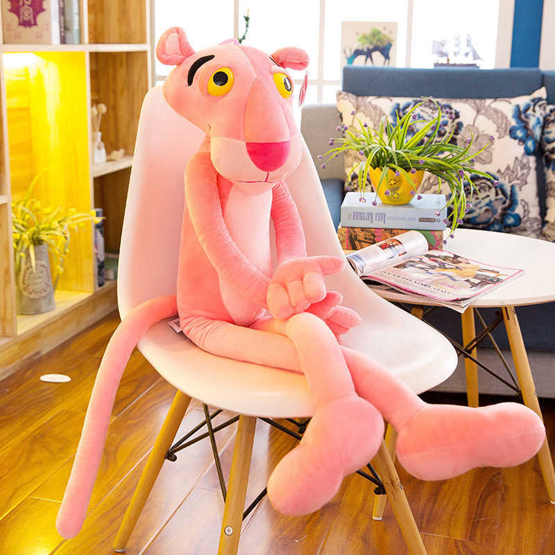 Pink Panther Doll Plush Toy Pink Naughty Panther Pillow Sleeping Gift for Girls Y2504120Q15