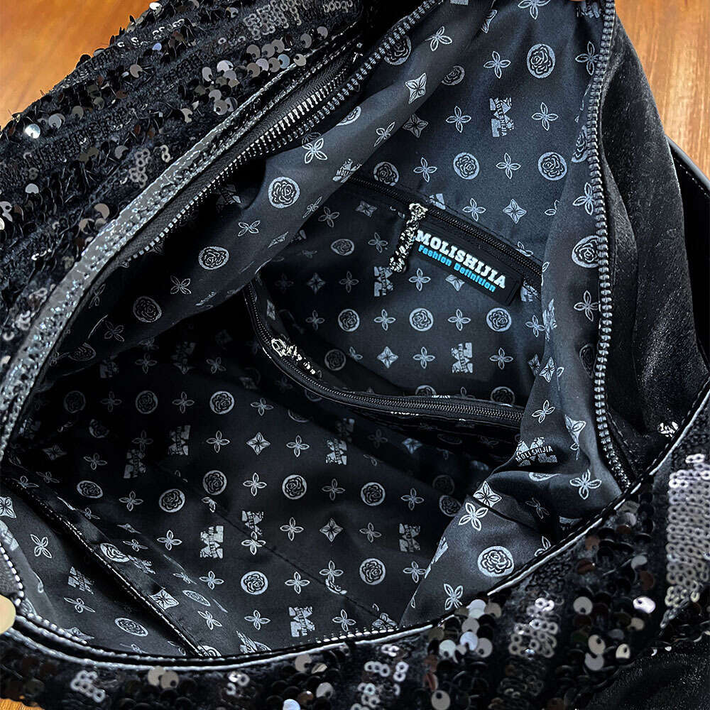 Backpack Large Capacity Soft Leather Fashion Glitter Single Shoulder Big Trendy New Personalized Handbag Crossbody Bag