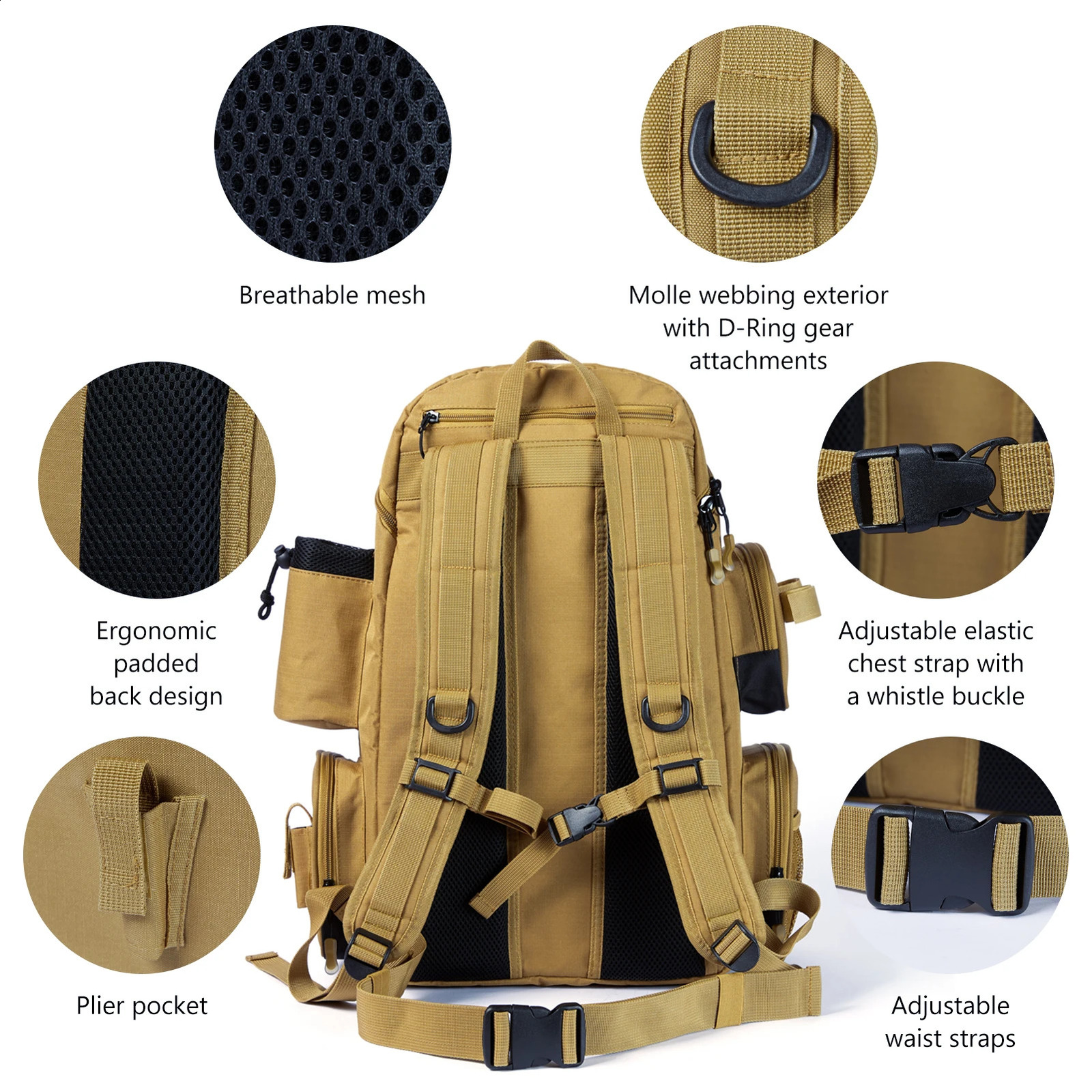 Bassdash multifunctional fishing bag tactical box 250410