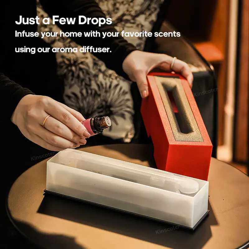 KINSCOTER Flame Aroma Diffuser Air Humidifier Ultrasonic Cool Mist Maker Fogger LED Essential Oil Lamp Restic Fire Difusor Y251113