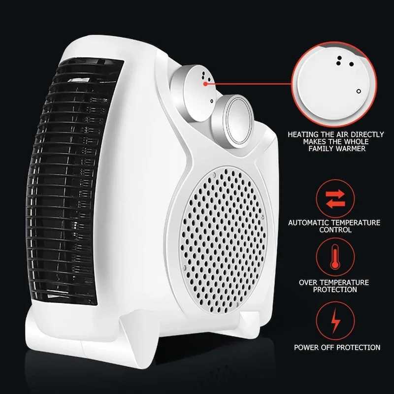 Portable Electric Heater Desktop Heater Machine Heater Low Power Consumption Winter Heating Suitable for Home Bedroom Office Y251113