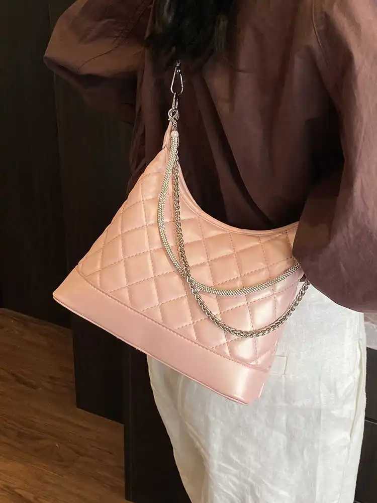 High-grade Diamond Lattice Handbags For Women New Versatile Temperament Commute Crossbody Bags Elegant PU One Shoulder BagsW251112