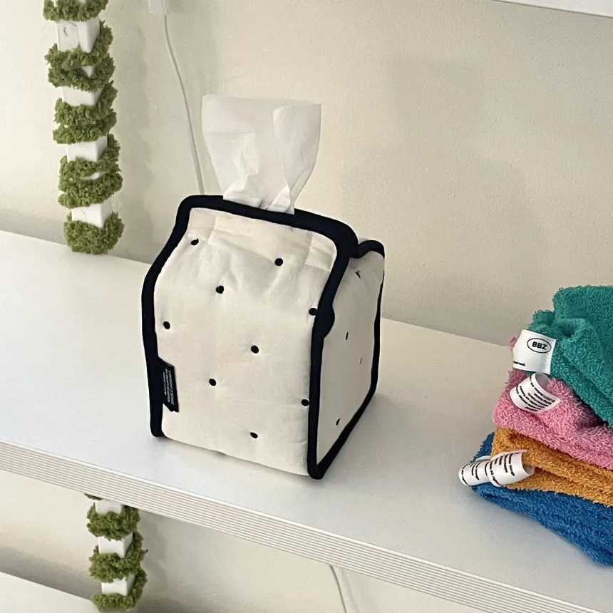 INS Tissue Paper Storage Box Roll Paper Tissue Case Holder Car Napkin Tissue Box Living Ro Table Decor He Organizer Y251112
