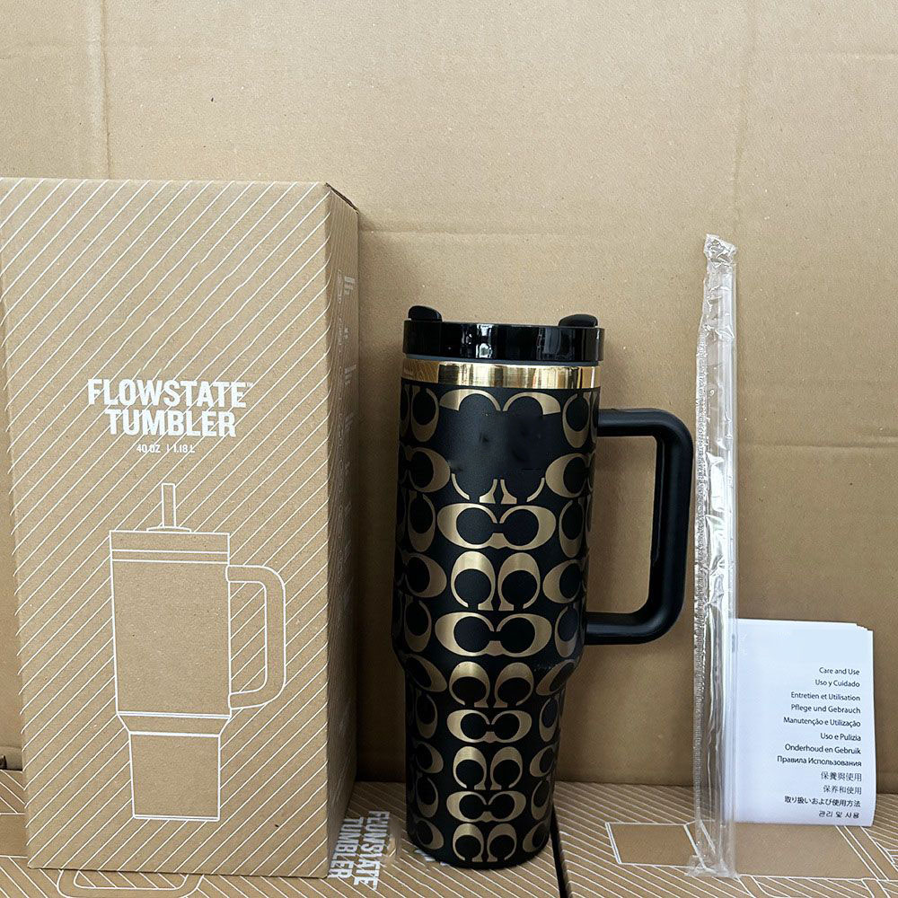 40oz Large Capacity Stainless Steel Water Bottle Travel Mug with Handle u0026 Straw Lid Office u0026 Travel Essential Leakproof Insulated Car cup L251