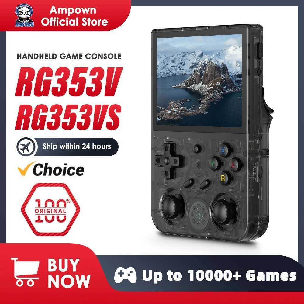 ANBERNIC RG353V RG353VS Handheld Gam Console 35 IPS Sn Output Android Linux OS Built-in Retro Emator Player Gifts H251113