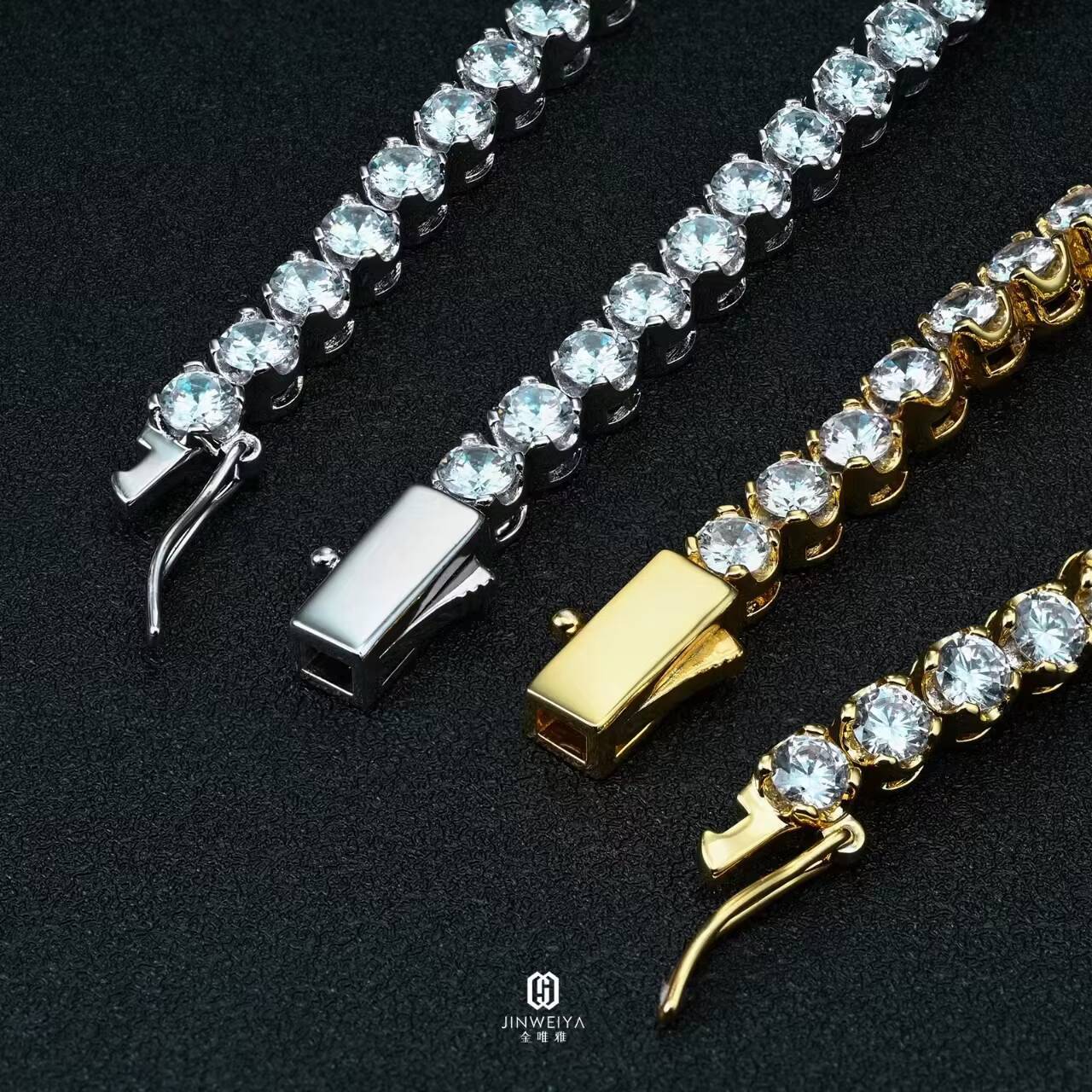 Classic 925 Silver 5A Moissanite Tennis Bracelet Manufacturer GRA Approved Perfect Gift for Couples