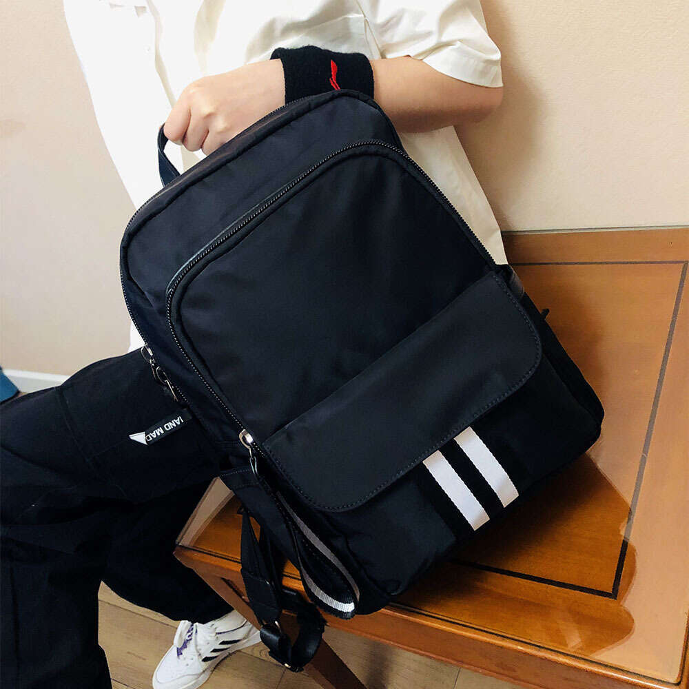 Backpack Men's 14 inch Computer Korean Edition New Fashion Oxford Cloth Travel Bag Leisure Backpack