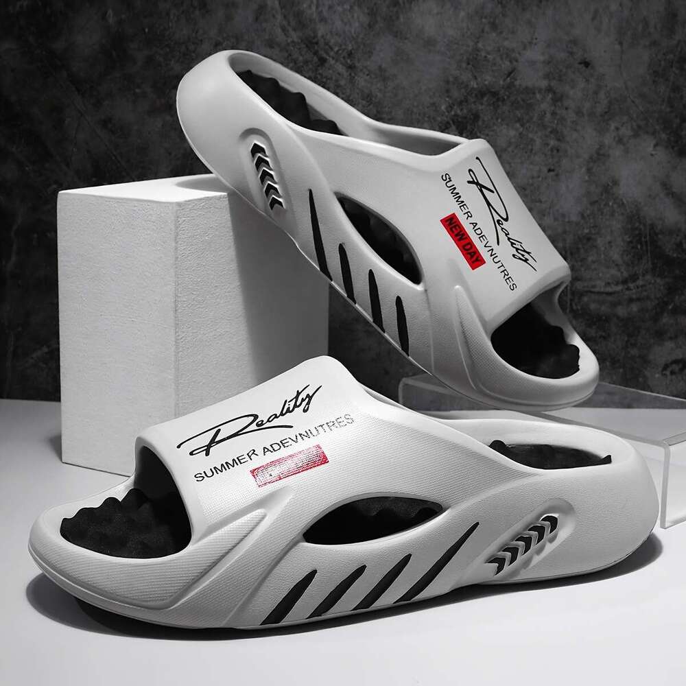 Men slippers designer Trendy Colour Block Open Toe Breathable Slipper Comfy Non Slip Casual Durable EVA Slides for Men's Outdoor Activities