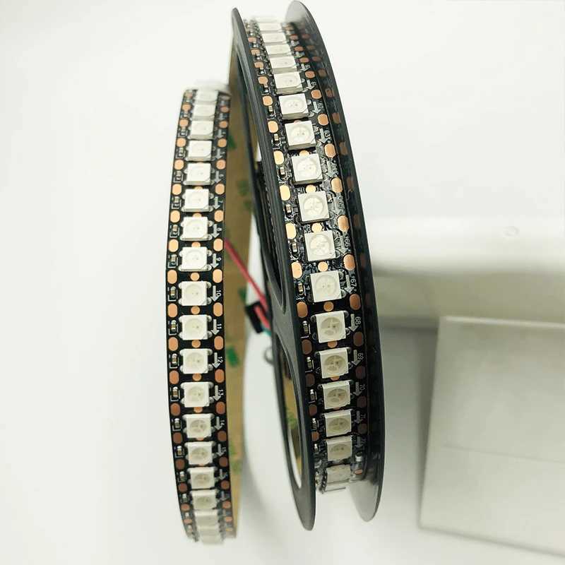 5m WS2812B Led Strip 30/60/144 Pixels/m WS2812 Built-in 5050RGB Individually Addressable RGB LED Strip 2812B IP30/IP65/IP67 DC5V W251112