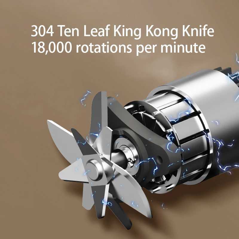 4/10 Blade-shaped Electric Portable Blender 350 ml Juice Maker Fruit Mixer USB Rechargeable Smoothie Juicer Cup Pressing Machine C251113