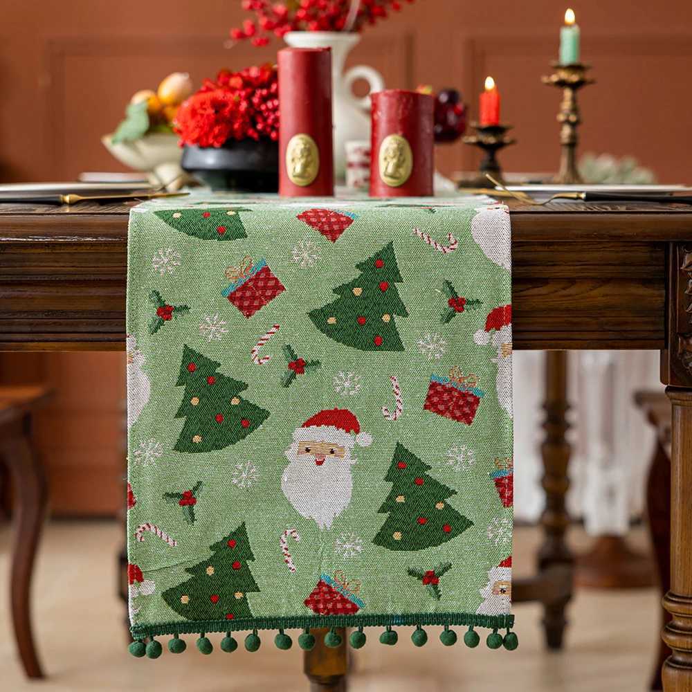 Christmas Cozy Woven Christmas Table Runner Set for Holiday Dining Table Decor Sideboard and Party Tablecloths with Warm Celebration Vibe Y251113