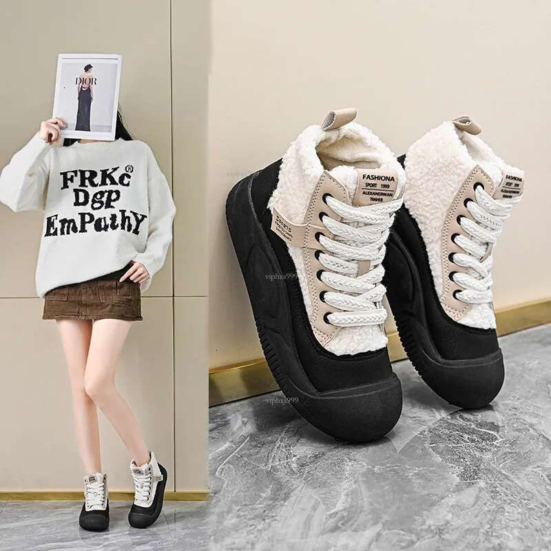 New Free Shipping Designer Shoes Martin 2025 Winter High-end Boots Furry Women's Soft Sole With Plush Warm Midsole Cotton Shoes