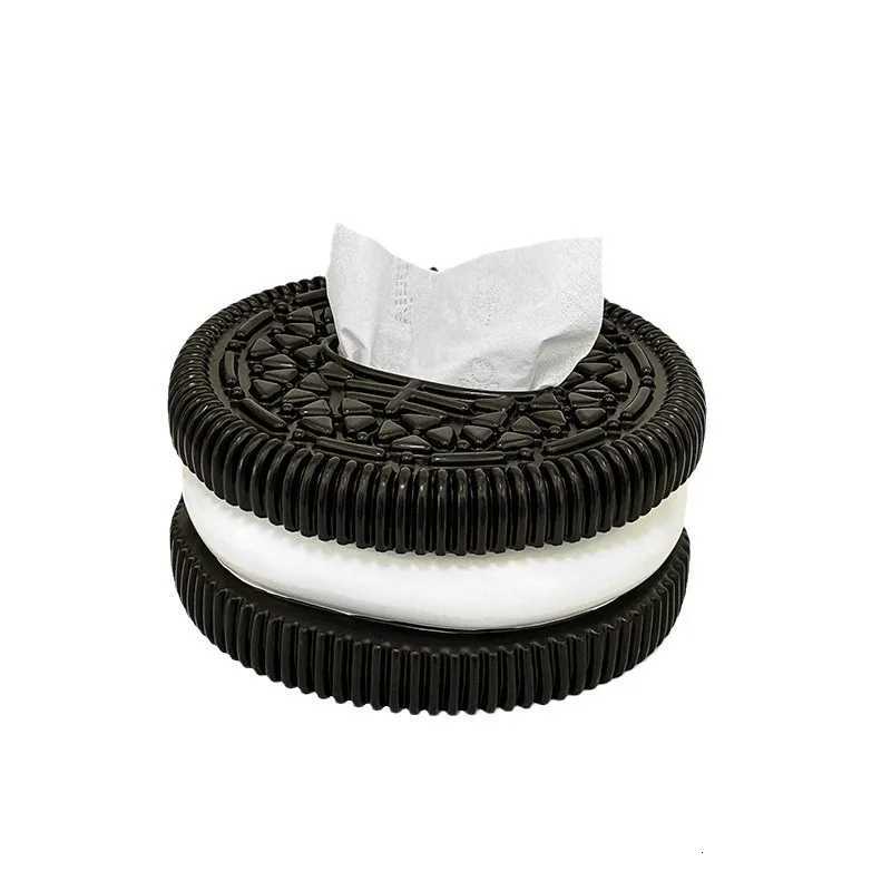 Creative Minimalist Oreo Pl-Out Paper Box He Living Ro Bedro Desktop Premium Tissue Box Decor Elegant and Practical Y251112