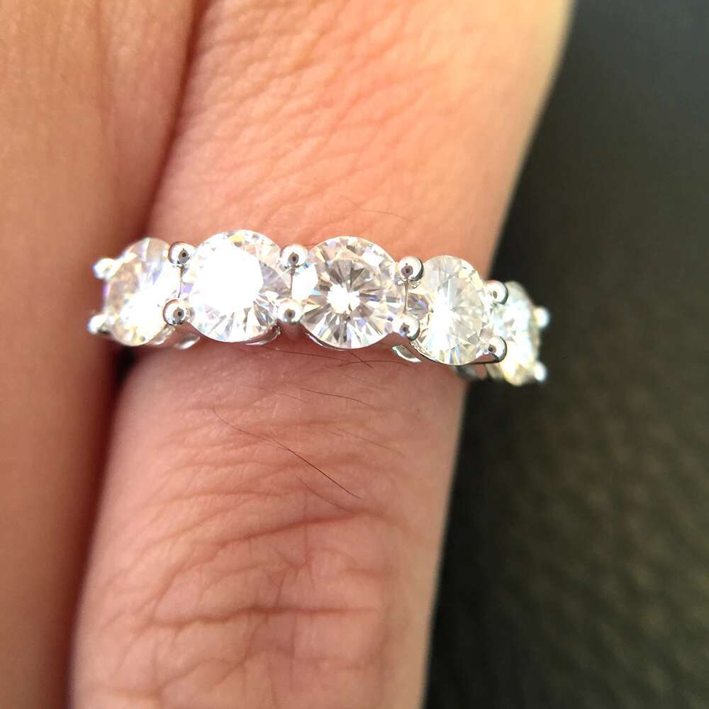 14k White Gold Lab Grown Diamond Ring 1.5CTW Engagement Ring CVD hpht Diamond Wedding Jewelry For Bride