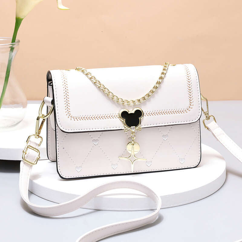 Bag women 2025 new fashionable single shoulder diagonal cross for students with a sense of luxury, hand-held small square bag, women's bag