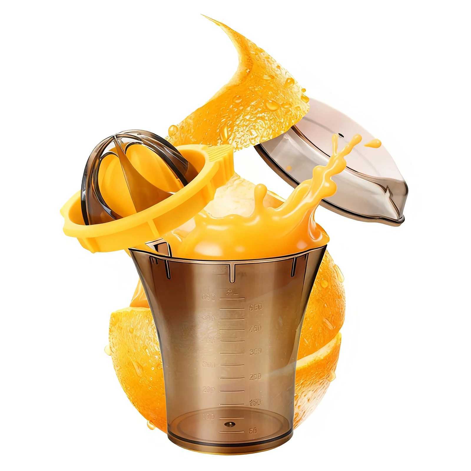 Fruit Lemon Orange Juicer Household Small Juicer Portable Manual Juicer Hand Squeezer with Built-in Measuring Cup C251113