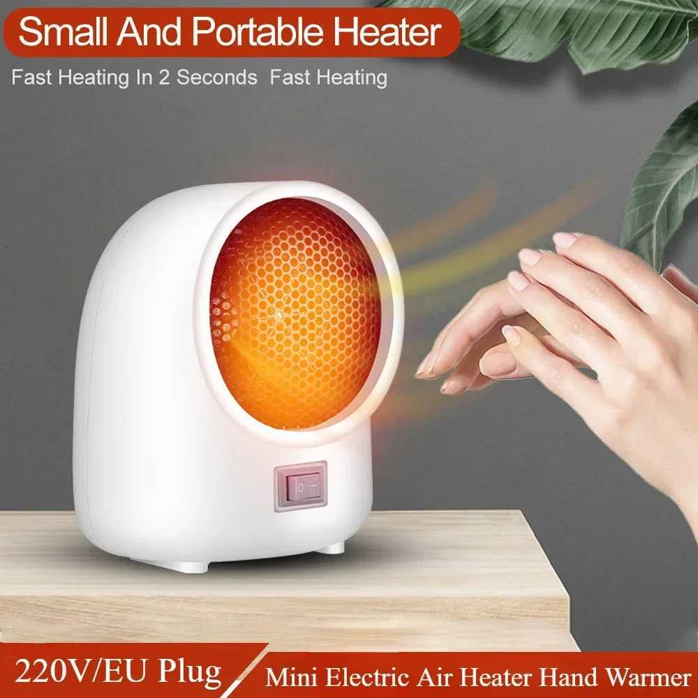 220V Hot Fan Heater Mini Electric Heater Desktop Quick Heating Home Portable Electric Heater For Home Office Warmer Hand Warmer Y251113