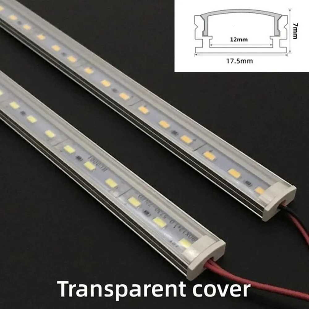 1-10 PCS LED rigid strip DC12V 50CM 20 inch SMD5730 36LEDs U/V-shaped flat LED aluminum channel rigid strip for indoor lighting W251112
