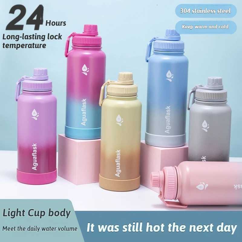 1000ml Water Bottle Large Capacity Tumbler Hot and Cold Stainless Steel Sports Portable Vacuum Mug Thermos Insulated Cup Tumbler C251114