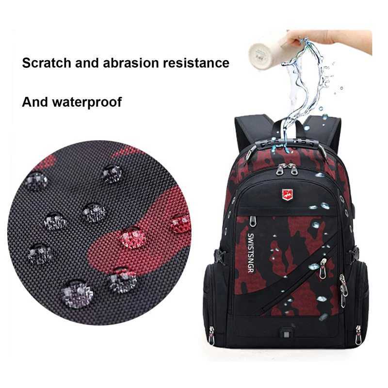 Waterproof 17/20 Inch Laptop Backpack Men School Bags USB Charging Bag Fashion Bagpack Man Airplane Travel Backpack Male MochilaW251113