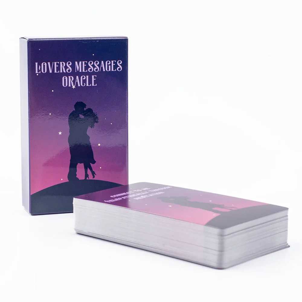Hot Sale Lovers Oracle 64-Card Deck English Divination Cards for Love Guidance Relationship Visions Compact 103x6cm Board C251114